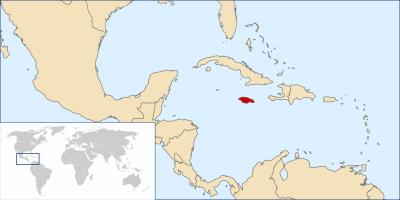 جمیکا کے نقشے میں دنیا